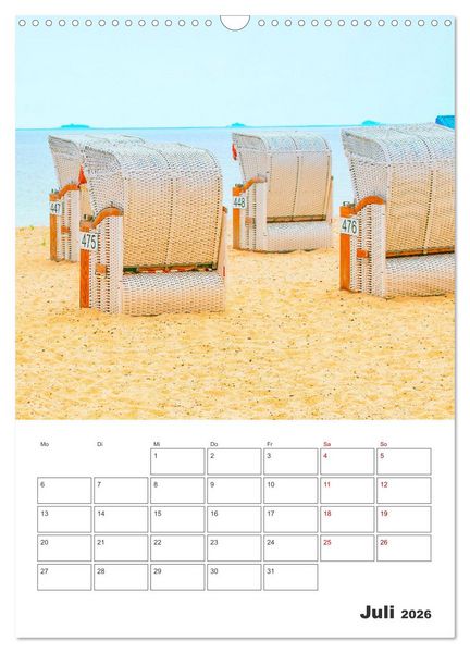 Produktbild: Insel F&ouml;hr - Urlaubsplaner (Wandkalender 2026 DIN A3 hoch), CALVENDO Monatskalender