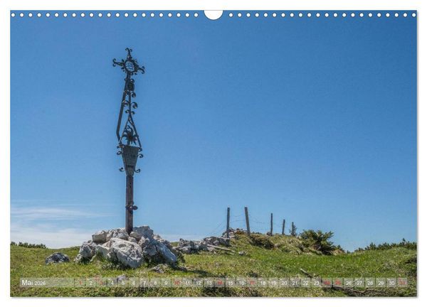 Produktbild: Gipfelkreuze auf bayerischen Bergen (Wandkalender 2026 DIN A3 quer), CALVENDO Monatskalender