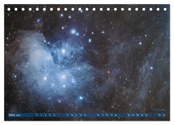 Produktbild: Deep Sky Kalender (Tischkalender 2026 DIN A5 quer), CALVENDO Monatskalender