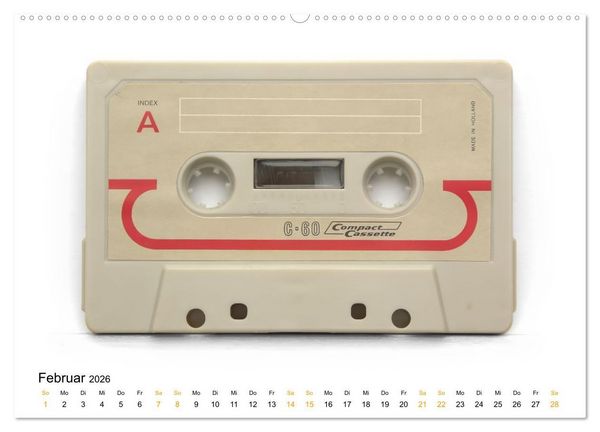 Produktbild: Audio Tapes (Wandkalender 2026 DIN A2 quer), CALVENDO Monatskalender