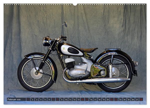 Produktbild: Deutsche Motorrad - Legenden - Rollende Kunstwerke aus alten Zeiten (hochwertiger Premium Wandkalender 2026 DIN A2 quer), Kunstdruck in Hochglanz
