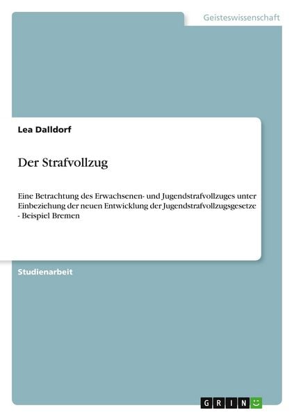 Produktbild: Der Strafvollzug