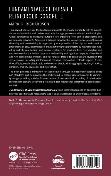Produktbild: Fundamentals of Durable Reinforced Concrete