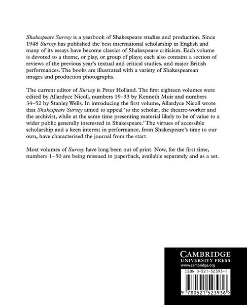Produktbild: Shakespeare Survey