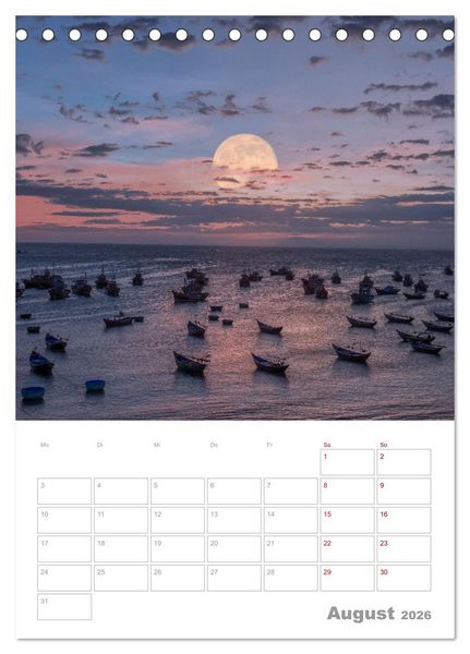 Produktbild: VOLLMOND-Planer - Im Licht der Nacht (Tischkalender 2026 DIN A5 hoch), CALVENDO Monatskalender