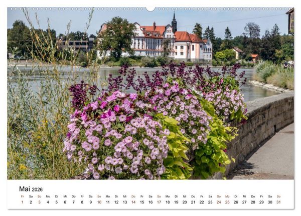 Produktbild: Sonniges Sch&auml;rding, Barockstadt am Inn (Wandkalender 2026 DIN A2 quer), CALVENDO Monatskalender