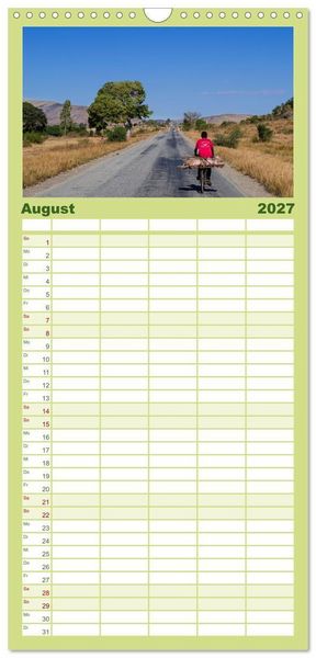 Produktbild: Familienplaner 2027 - Biken - Impressionen von Rolf Dietz mit 5 Spalten (Wandkalender, 21 x 45 cm) CALVENDO