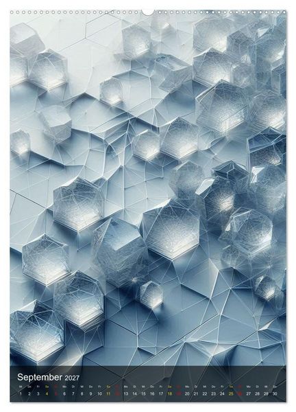 Produktbild: Geometrie der Natur &ndash; Formen, Muster, Strukturen (hochwertiger Premium Wandkalender 2027 DIN A2 hoch), Kunstdruck in Hochglanz