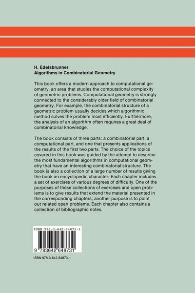 Produktbild: Algorithms in Combinatorial Geometry