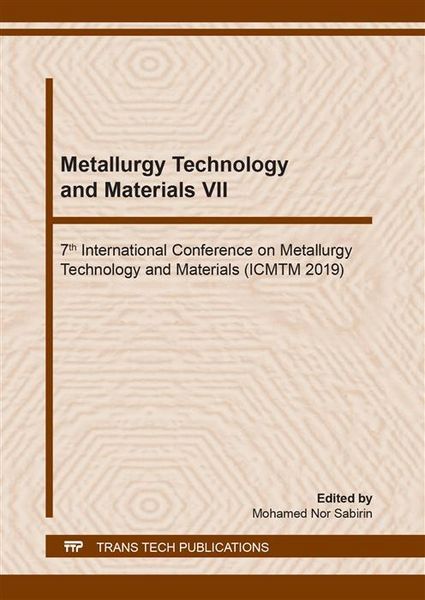 Produktbild: Metallurgy Technology and Materials VII