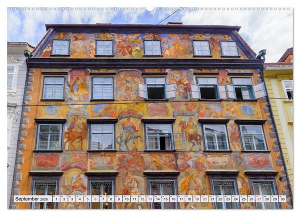Produktbild: Geliebtes Graz. Schmuckst&uuml;ck und Herzensstadt (hochwertiger Premium Wandkalender 2026 DIN A2 quer), Kunstdruck in Hochglanz