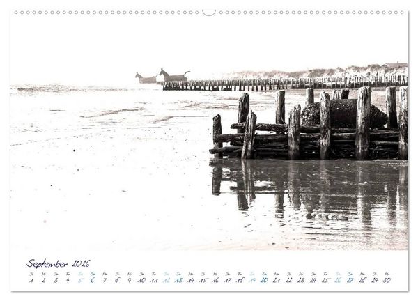 Produktbild: Meeresbilder - Nordsee-Impressionen (hochwertiger Premium Wandkalender 2026 DIN A2 quer), Kunstdruck in Hochglanz