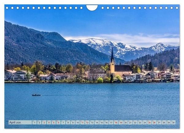 Produktbild: Malerischer Tegernsee (Wandkalender 2026 DIN A4 quer), CALVENDO Monatskalender
