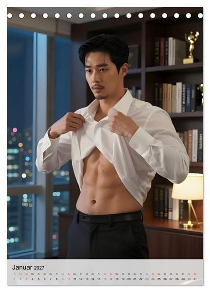 Produktbild: Echte Kerle &ndash; K-Drama Stil (Tischkalender 2027 DIN A5 hoch), CALVENDO Monatskalender