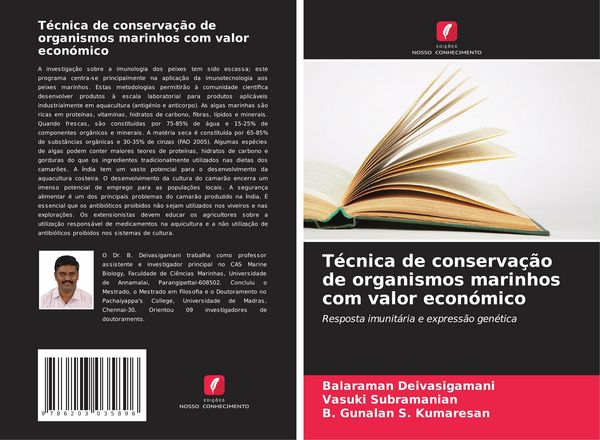 Produktbild: T&eacute;cnica de conserva&ccedil;&atilde;o de organismos marinhos com valor econ&oacute;mico