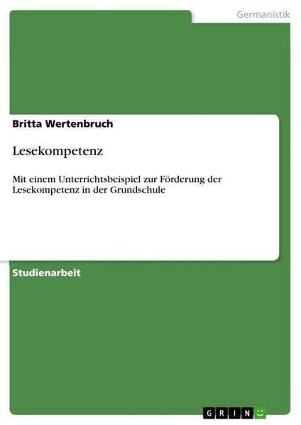 Produktbild: Lesekompetenz