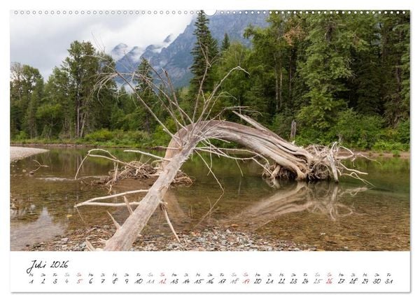 Produktbild: Glacier National Park Montana - USA (Wandkalender 2026 DIN A2 quer), CALVENDO Monatskalender