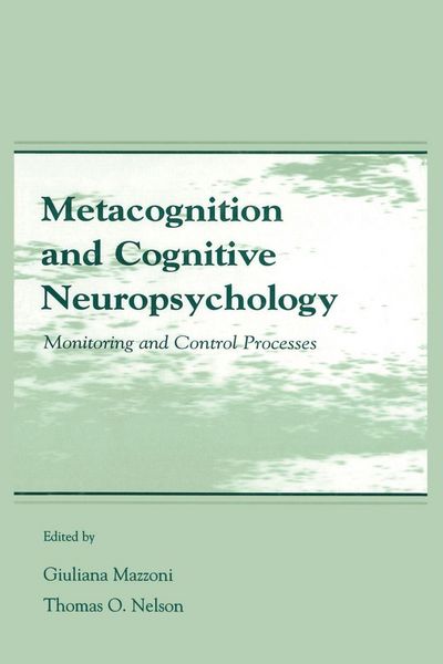 Produktbild: Metacognition and Cognitive Neuropsychology
