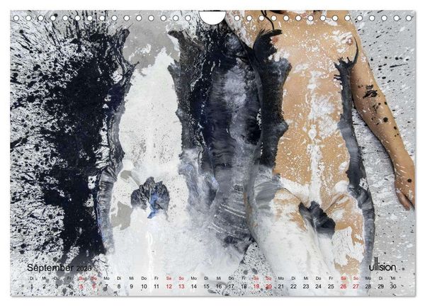 Produktbild: Akt in Farbe &ndash; schwarzwei&szlig; (Wandkalender 2026 DIN A4 quer), CALVENDO Monatskalender