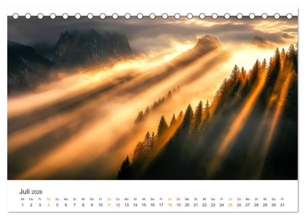 Produktbild: Die Sch&ouml;nheit der Sonne (Tischkalender 2026 DIN A5 quer), CALVENDO Monatskalender