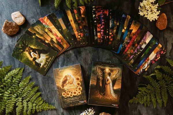 Produktbild: Earth Guardians - Das Orakel der Krafttiere und Pflanzenseelen - 46 farbige Karten, 172-seitiges farbiges Booklet