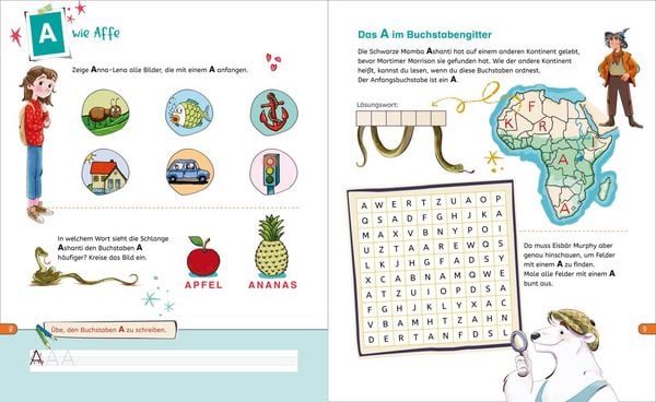 Produktbild: Die Schule der magischen Tiere Besch&auml;ftigung: Das gro&szlig;e Abc-Lernheft