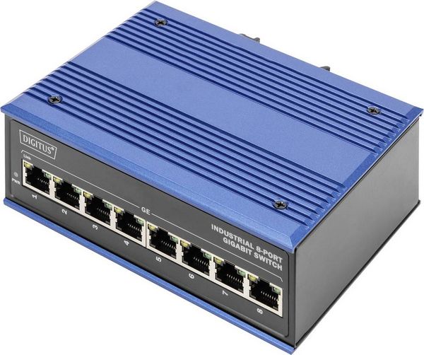 Produktbild: Digitus DN-651119 DN-651119 Industrial Ethernet Switch 8 Port 10 / 100 / 1000MBit/s