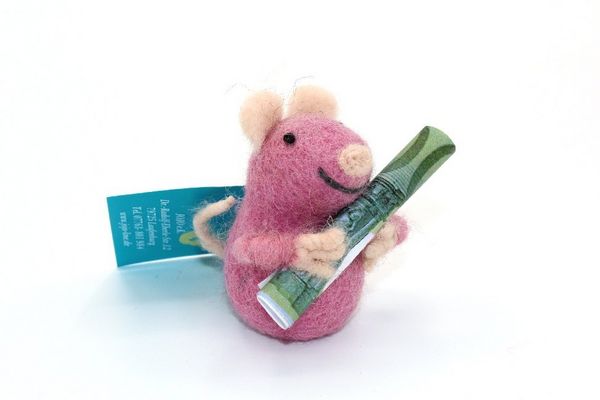 Produktbild: Geldm&auml;use, 5-7 cm, pink