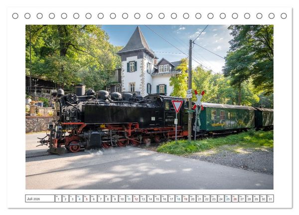 Produktbild: Volldampf voraus! (Tischkalender 2026 DIN A5 quer), CALVENDO Monatskalender