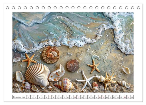 Produktbild: Strandgut (Tischkalender 2026 DIN A5 quer), CALVENDO Monatskalender