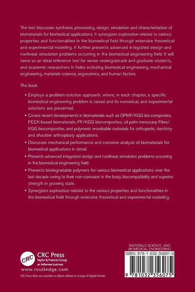 Produktbild: Advanced Materials for Biomedical Applications