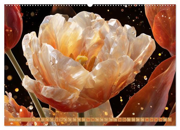 Produktbild: Luminous Garden. Wo Biologie und KI verschmelzen (hochwertiger Premium Wandkalender 2027 DIN A2 quer), Kunstdruck in Hochglanz