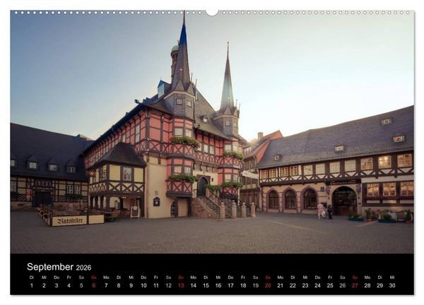 Produktbild: Fachwerk - wie aus einer anderen Zeit (hochwertiger Premium Wandkalender 2026 DIN A2 quer), Kunstdruck in Hochglanz