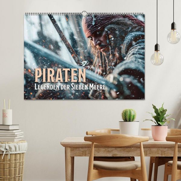 Produktbild: Piraten - Legenden der sieben Meere (Wandkalender 2027 DIN A2 quer), CALVENDO Monatskalender