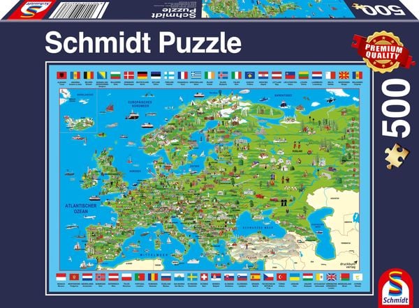 Schmidt Spiele - Europa entdecken, 500 Teile