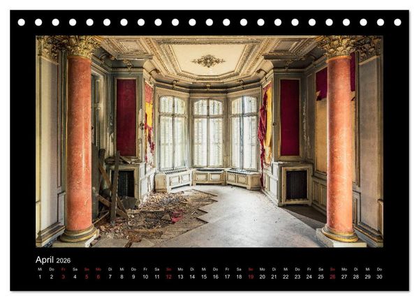 Produktbild: Die Sch&ouml;nheit des Verfalls - Lost Places (Tischkalender 2026 DIN A5 quer), CALVENDO Monatskalender