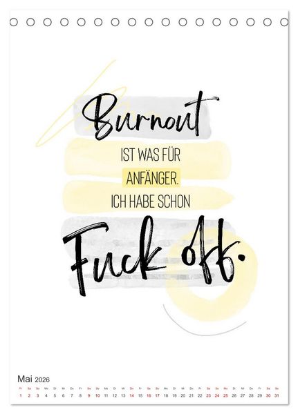Produktbild: Mit Humor durch den Arbeitstag (Tischkalender 2026 DIN A5 hoch), CALVENDO Monatskalender