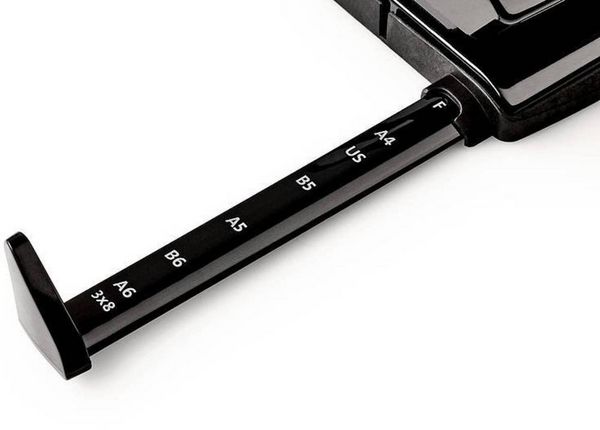Produktbild: Novus B&uuml;rolocher B 220, bis 20 Blatt schwarz, mit Anschlagschiene