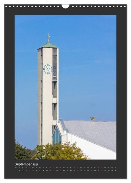 Produktbild: Kircht&uuml;rme im Landkreis F&uuml;rstenfeldbruck (Wandkalender 2027 DIN A3 hoch), CALVENDO Monatskalender