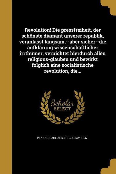 Produktbild: Ger-Revolution die Pressfreihe