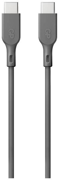 GP Batteries USB-Ladekabel USB 2.0 USB-C® Stecker, USB-C® Stecker 1.00 m Grau  GPCBCC1PGYUSB252