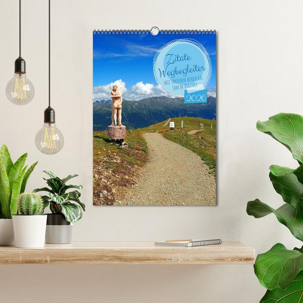 Produktbild: Zitate Wegbegleiter, mit Spr&uuml;chen durch das Jahr by VogtArt (Wandkalender 2026 DIN A3 hoch), CALVENDO Monatskalender