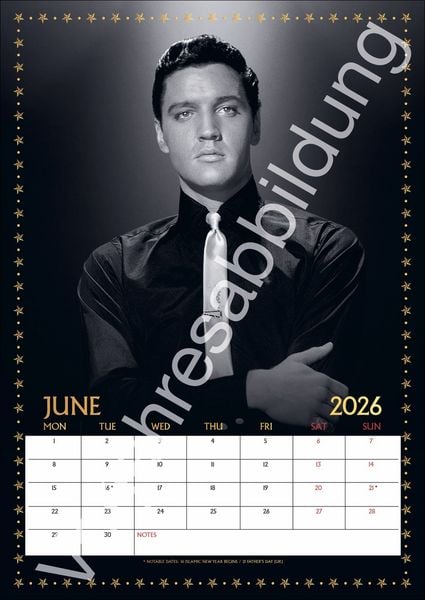 Produktbild: Elvis Posterkalender 2027