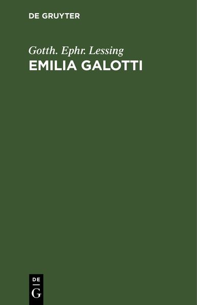 Produktbild: Emilia Galotti