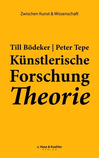 Produktbild: K&uuml;nstlerische Forschung Theorie