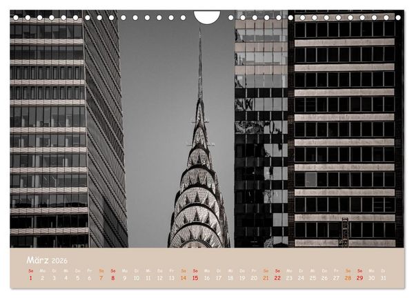 Produktbild: City Lights &ndash; New York im Fokus (Wandkalender 2026 DIN A4 quer), CALVENDO Monatskalender