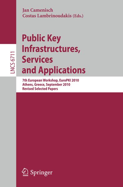 Produktbild: Public Key Infrastructures, Services and Applications