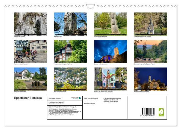 Produktbild: Eppsteiner Einblicke (Wandkalender 2026 DIN A3 quer), CALVENDO Monatskalender