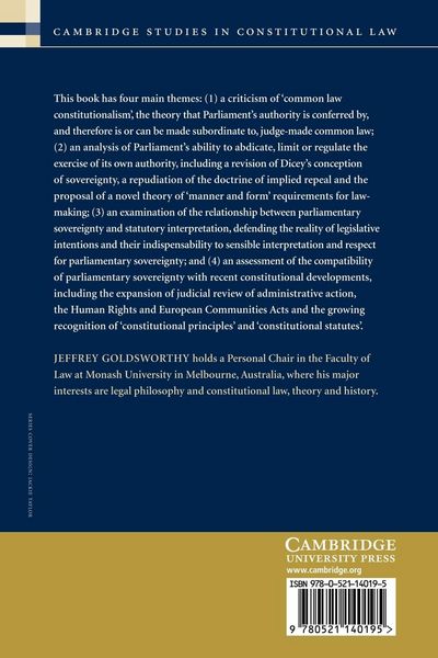 Produktbild: Parliamentary Sovereignty