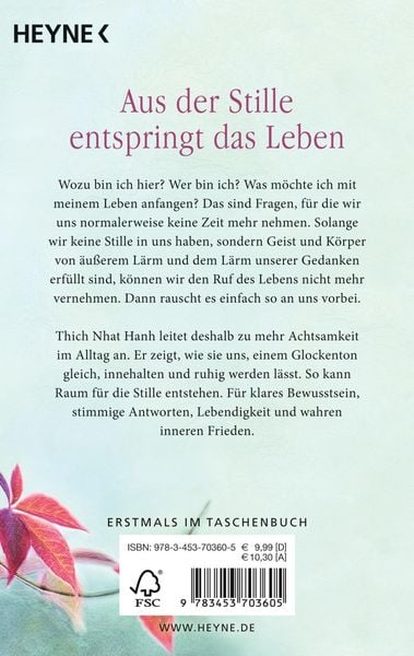 Produktbild: Stille, die aus dem Herzen kommt